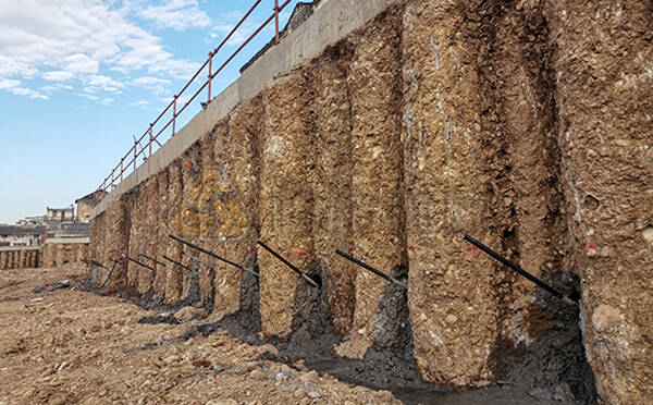 自鉆式錨桿支護項目&mdash;&mdash;黃山步行街基坑支護